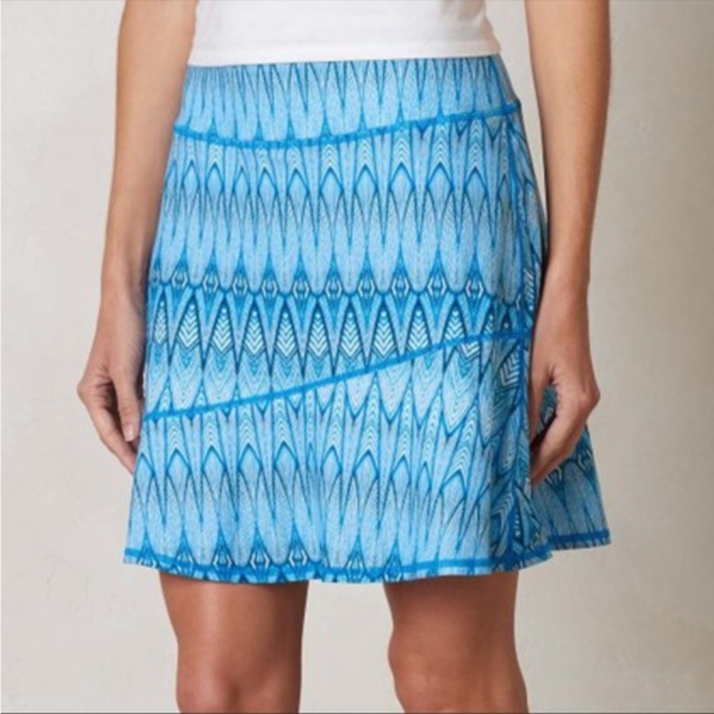 Prana Blue Feather Deedra‎ Skirt